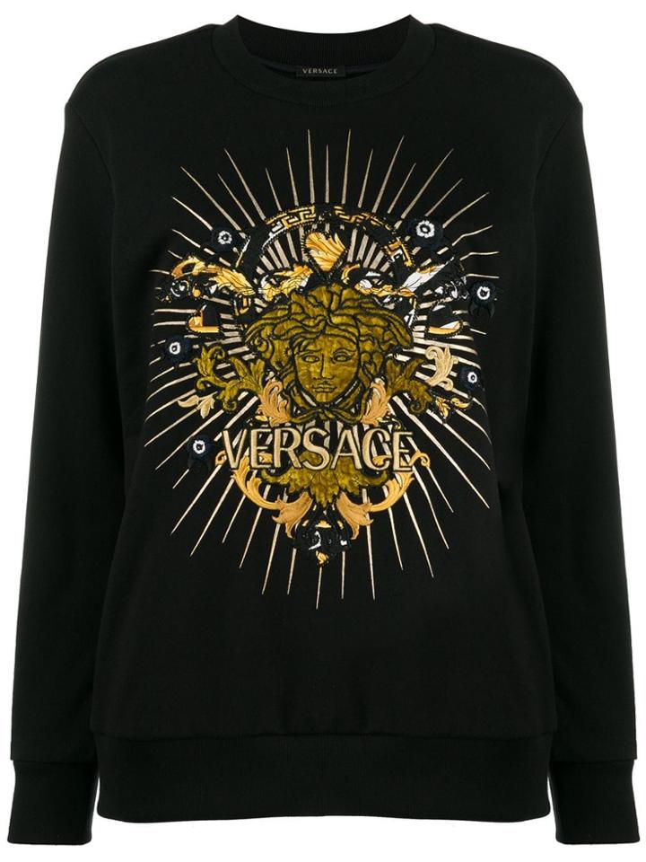 Versace Medusa Motif Sweatshirt - Black