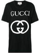 Gucci Logo Short Sleeved T-shirt - Black