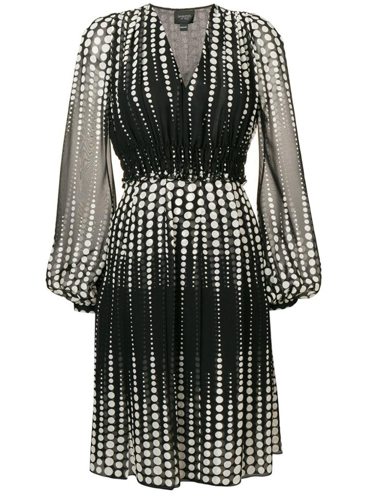 Giambattista Valli Short Dotted Dress - Black