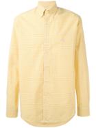 Etro - Checked Shirt - Men - Cotton - 41, Yellow/orange, Cotton