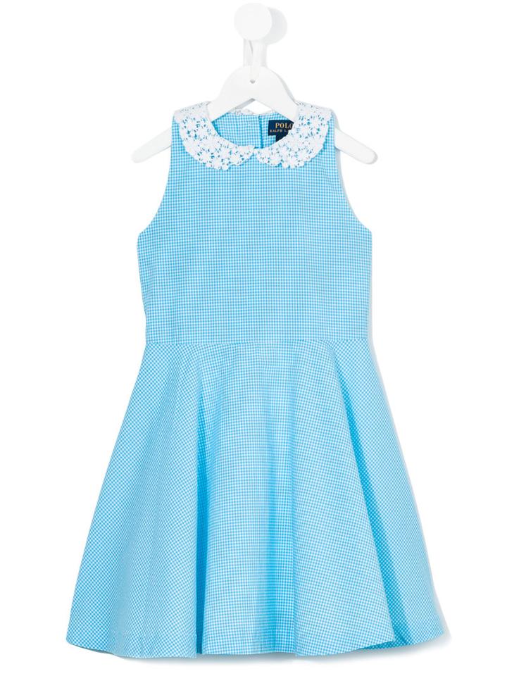 Ralph Lauren Kids - Gingham Print Dress - Kids - Cotton - 4 Yrs, Blue