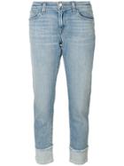 J Brand Cropped Straight-leg Jeans - Blue