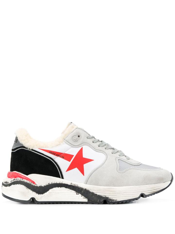 Golden Goose Kids Running Sole Sneakers - Grey