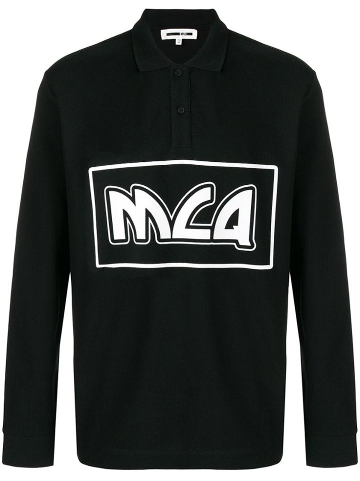 Mcq Alexander Mcqueen Logo Polo Shirt - Black