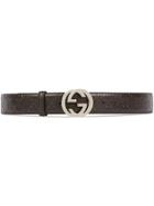 Gucci Gucci Signature Leather Belt - Brown