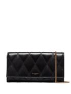 Givenchy Logo Embossed Quilted Clutch - Black
