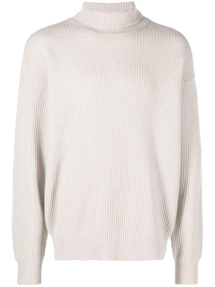Bottega Veneta Cashmere Rib Pullover - Neutrals