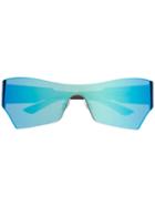 Balenciaga Eyewear Oversized Geometric Sunglasses - Blue