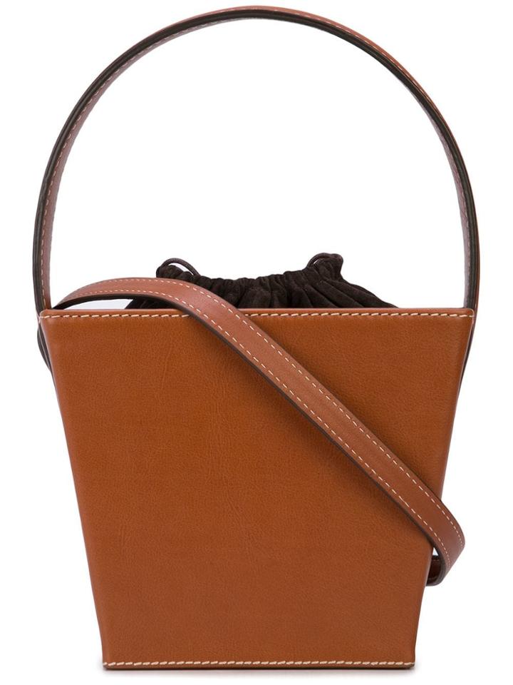 Staud Box Tote - Brown