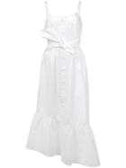 Derek Lam 10 Crosby Cami Dress With Ruffle Hem - White
