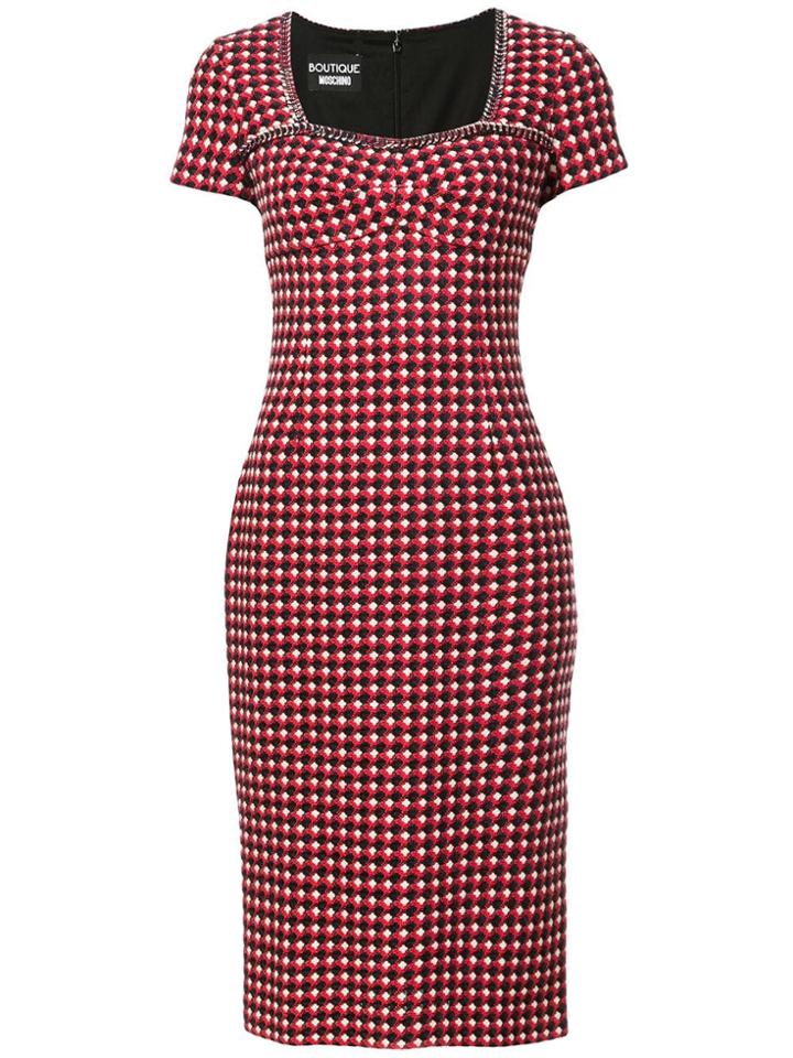 Boutique Moschino Fitted Midi Dress - Multicolour