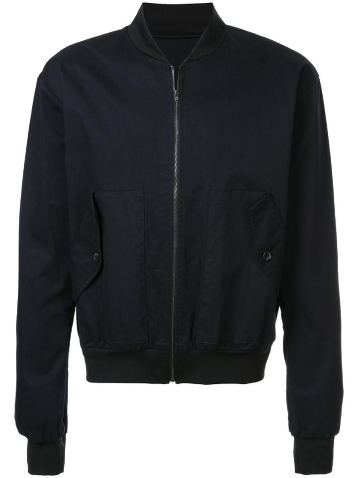 Zambesi Front Pocket Bomber Jacket - Black