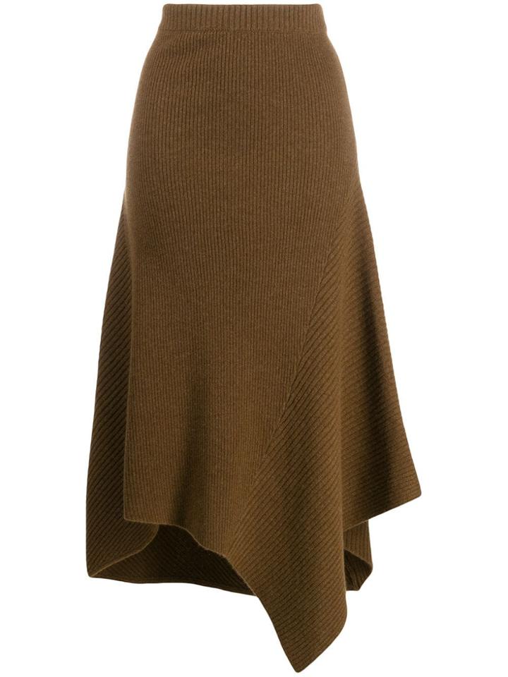 Pringle Of Scotland Travelling Rib Maxi Skirt - Green