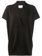Allude Structured Knit Top - Brown