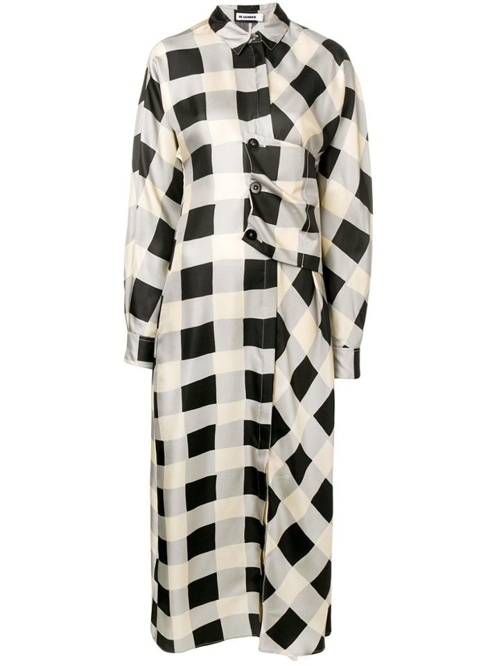 Jil Sander Maxi Shirt Dress - Brown