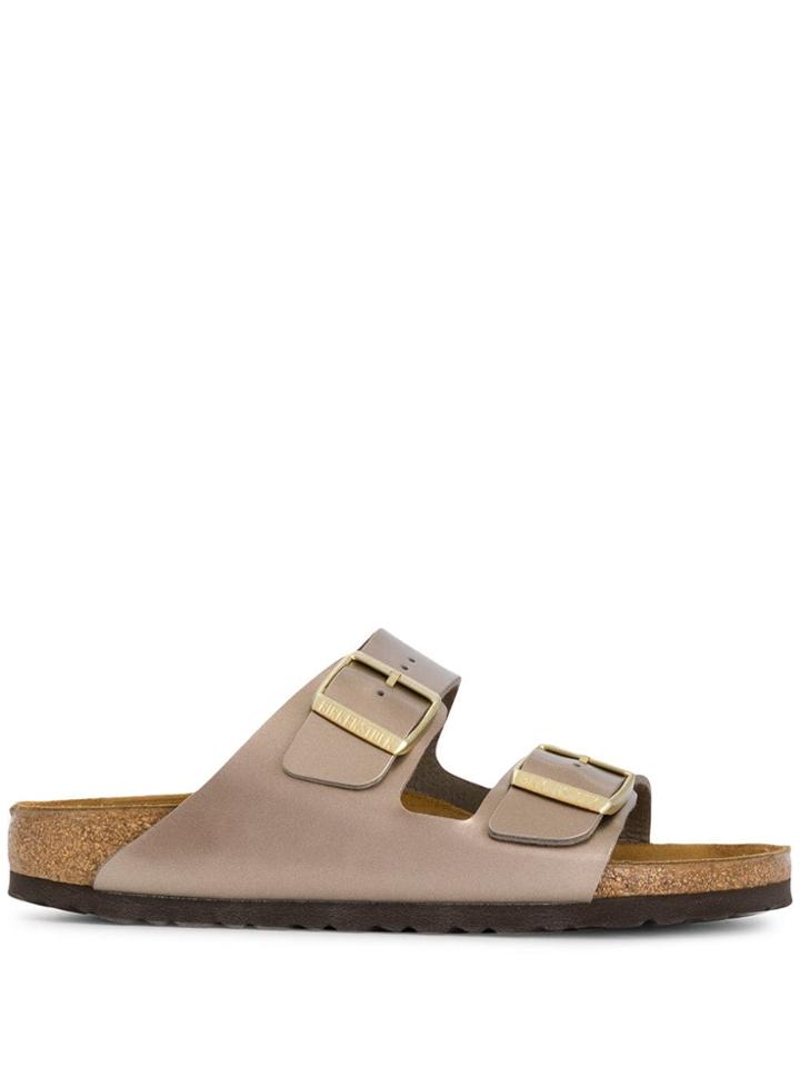 Birkenstock Arizona Double Buckle Sandals - Metallic