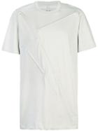 Rick Owens Embossed Signature T-shirt - Oyster