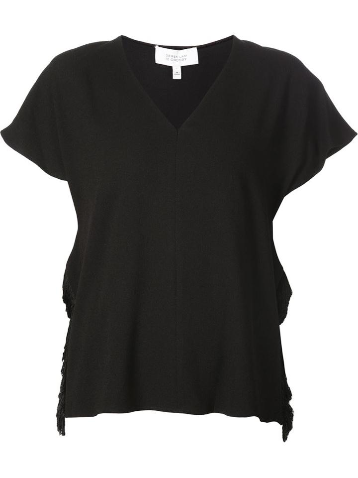 Derek Lam 10 Crosby Flutter Sleeve Top