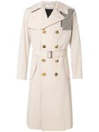 Givenchy Contrasting Pocket Trench Coat - Nude & Neutrals