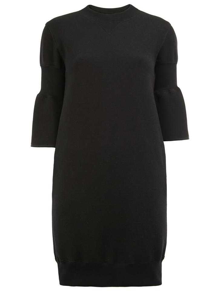 Sacai Sweatshirt Dress, Women's, Size: 4, Black, Cotton/nylon