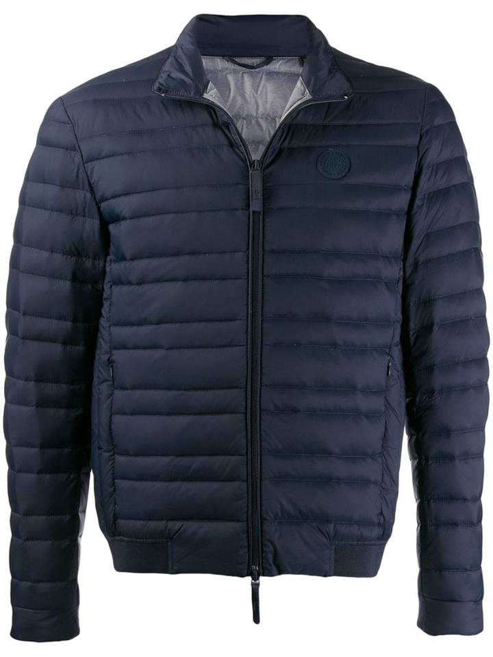Armani Exchange Slim-fit Puffer Jacket - Blue