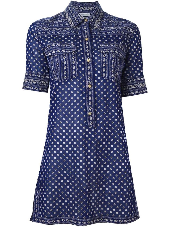 Isabel Marant Étoile 'lexine' Shirt Dress, Women's, Size: 42, Blue, Cotton