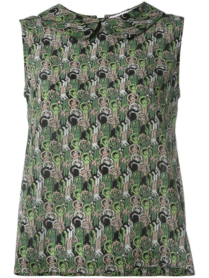 Société Anonyme - Collared Blouse - Women - Silk - 1, Green, Silk