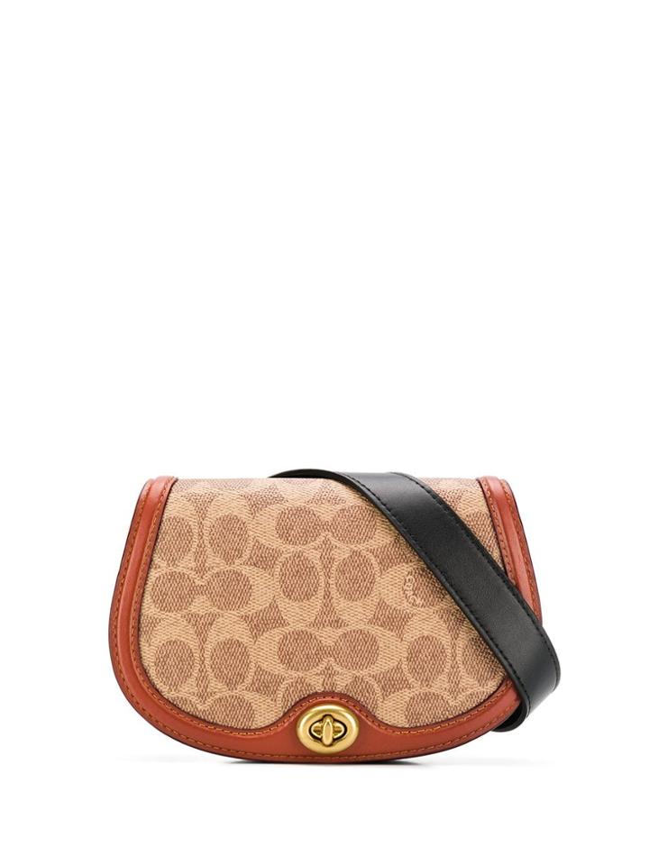 Coach Colorblock Coated Canvas - Brown