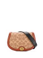 Coach Colorblock Coated Canvas - Brown