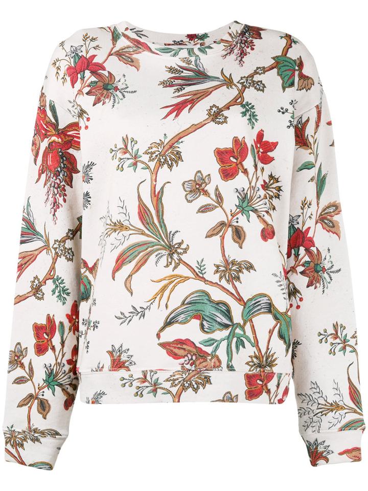 Alexander Mcqueen - Floral Print Sweatshirt - Women - Cotton - M, Cotton