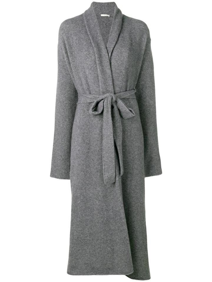 The Row Belted Cardi-coat - Grey