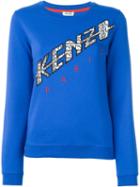 Kenzo 'kenzo Flash' Sweatshirt, Women's, Size: Xl, Blue, Cotton