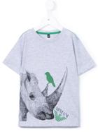 Armani Junior Rhino Print T-shirt, Boy's, Size: 6 Yrs, Grey