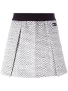 Adidas Herringbone Pleated Skirt, Women's, Size: 42, Black, Polyester