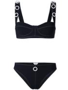 Ack - Embellished Bikini - Women - Polyamide/spandex/elastane - L, Black, Polyamide/spandex/elastane