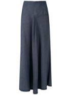 Mara Mac Ruffle Maxi Skirt - Blue