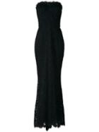 Dolce & Gabbana Lace Bustier Gown, Women's, Size: 42, Black, Cotton/polyamide/viscose/polyamide
