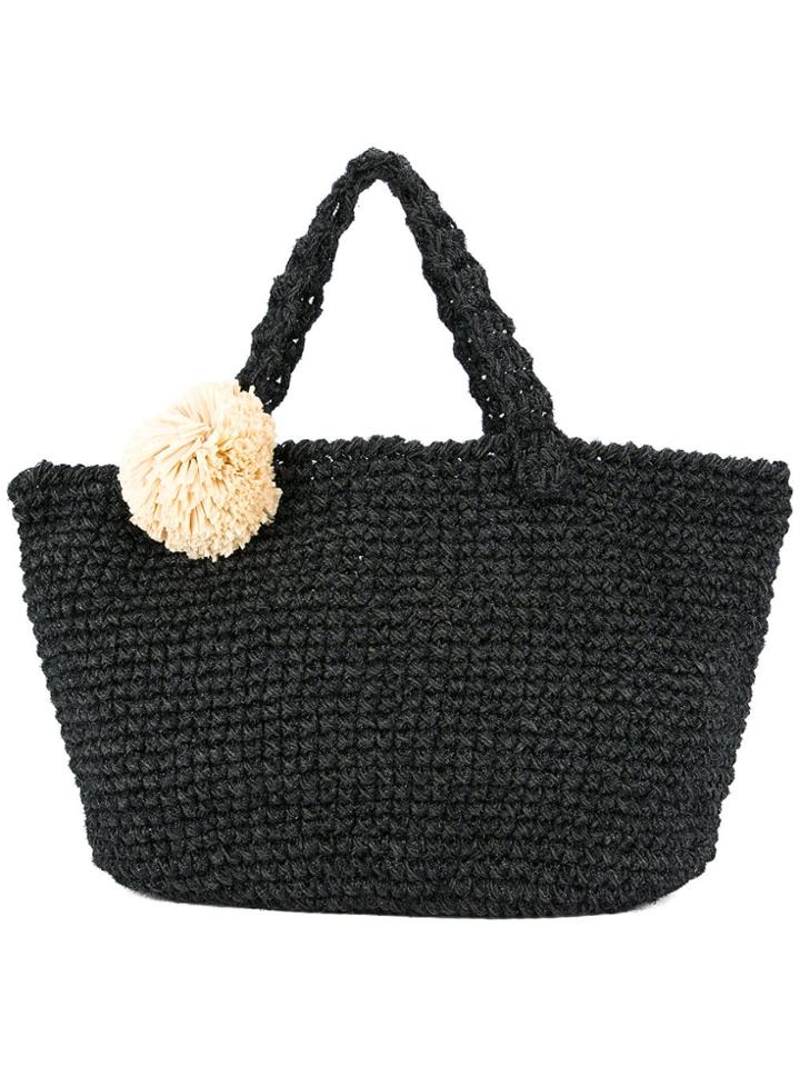 0711 Carradine Malibu Beach Bag - Black