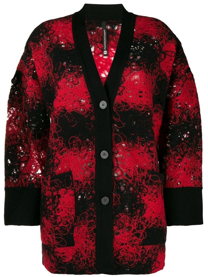 Pierantoniogaspari Checked Cardigan - Black