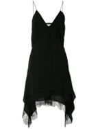 Iro Lace Trim Dress - Black