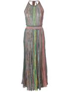Missoni Halterneck Striped Long Dress - Multicolour