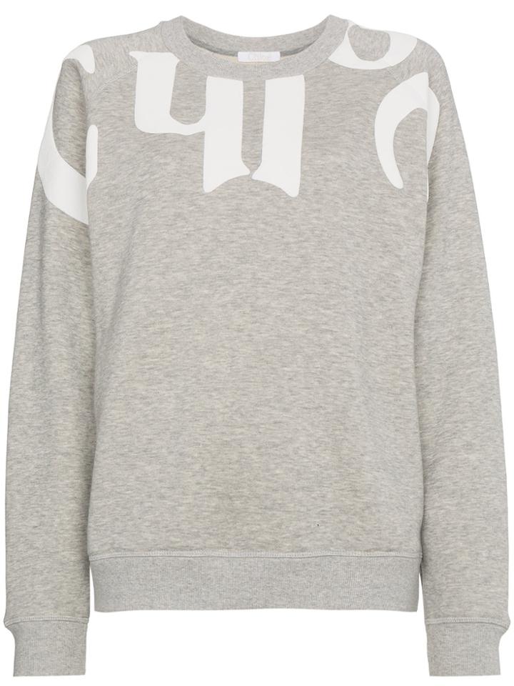 Chloé Logo Sweatshirt - Grey