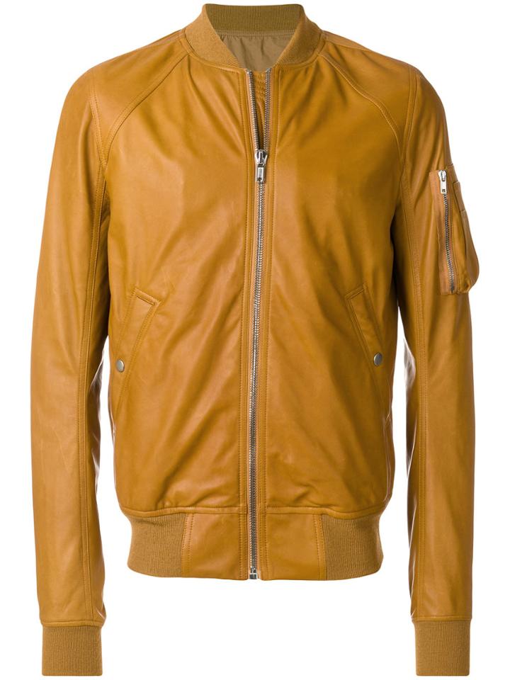 Rick Owens Raglan Bomber Jacket - Brown