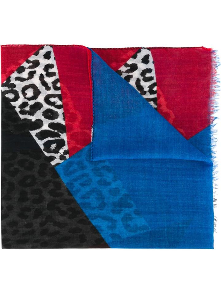Saint Laurent Colour Block Scarf - Multicolour