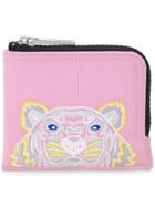 Kenzo Tiger Zip Wallet - Pink & Purple
