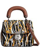 Burberry Small Dk88 Splash Top Handle Bag - Black