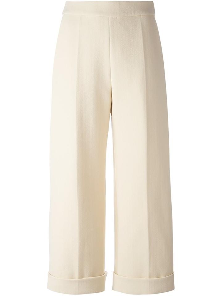 Delpozo Wide Leg Cropped Pants