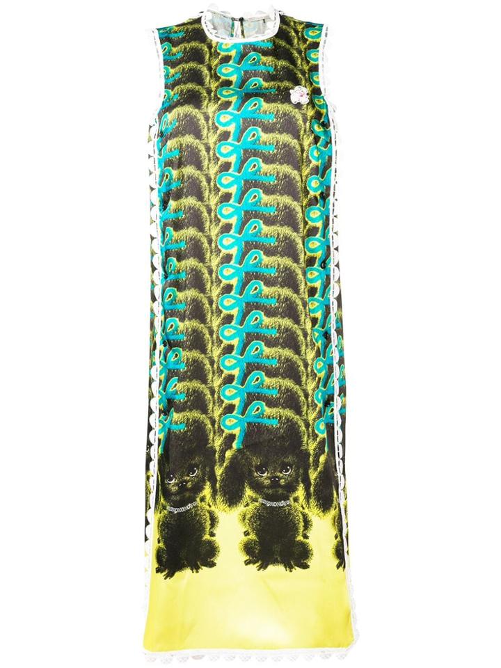Marco De Vincenzo Poodle Shift Dress - Yellow