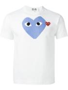 Comme Des Garçons Play Printed Heart T-shirt, Men's, Size: Xl, White, Cotton