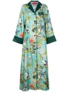 F.r.s For Restless Sleepers Long Kimono Dress - Green